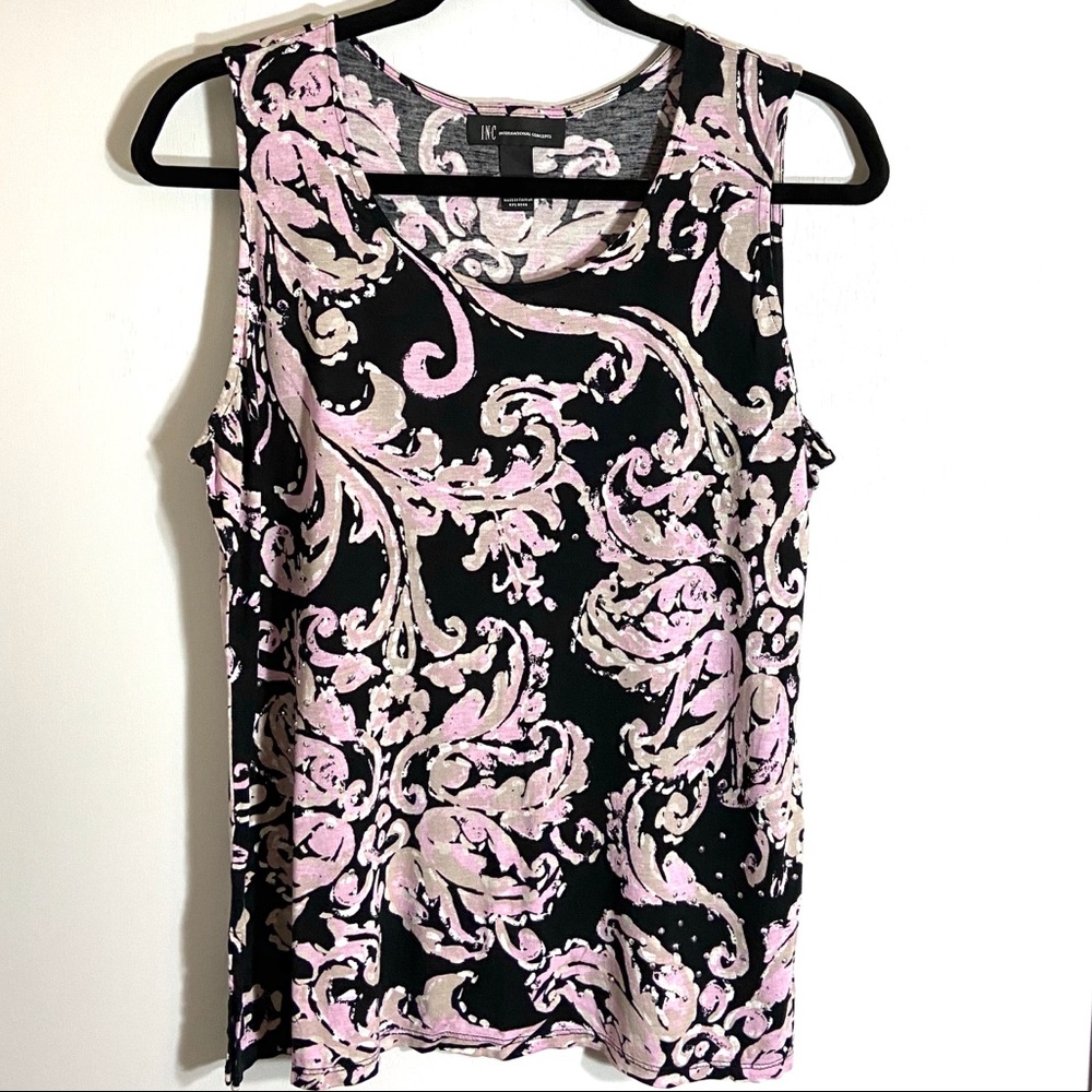 INC Studded Sleeveless Top